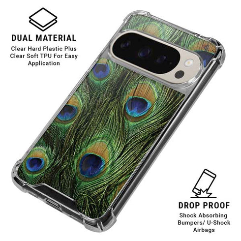 Peacock Pixel 9/9 Pro Clear Case